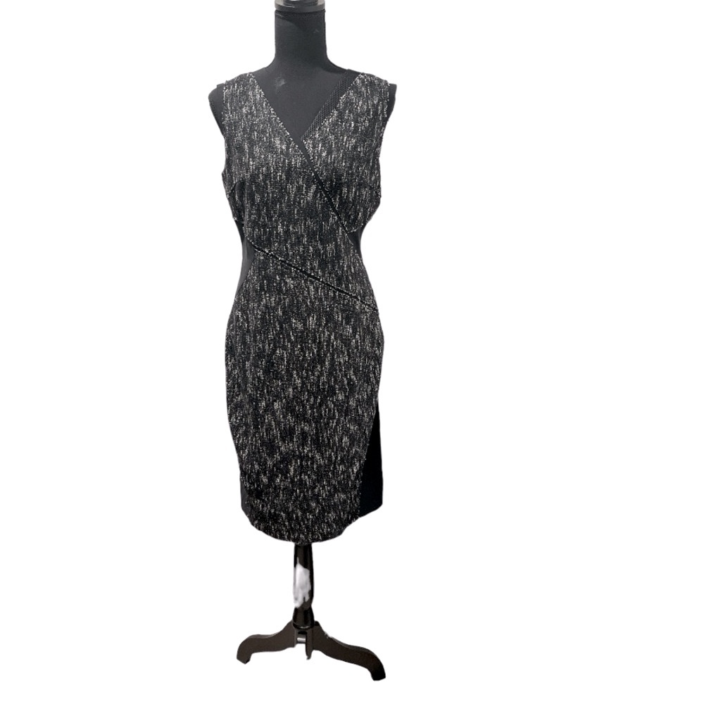 Elie Tahari Dress Black White Tweed
Color Block Mix size 8